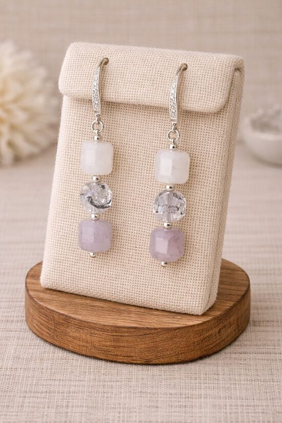 Dabīgo pērļu auskari "Austrālijas spārns"